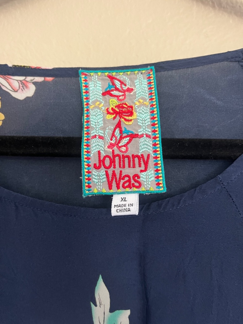 EUC blue Johnny Was Paola tunic. Size XL - Picture 2 of 7